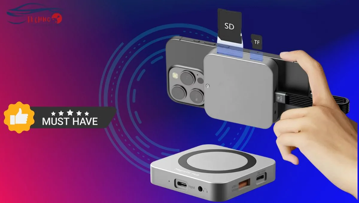 INICIO Magnetic Hub with Mag-Safe 8-in-1 और 4K@60Hz थंडरबोल्ट 4 और SD/MicroSD स्लॉट्स, प्रोफेशनल्स के लिए शानदार हाई-स्पीड डेटा ट्रांसफर के लिए, तुरंत खरीदें