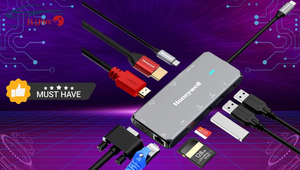 Honeywell 10-in-1 Type C Dock ड्यूल 4K HDMI और 100W PD चार्जिंग कॉम्पैक्ट डिज़ाइन और 10 पोर्ट्स, मल्टीटास्किंग के लिए बेस्ट प्रोफेशनल्स के लिए, अभी खरीदें