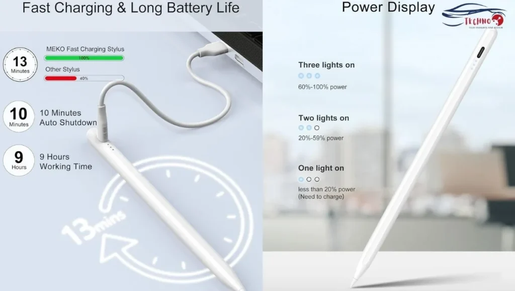 iPad Pencil charging & specs.